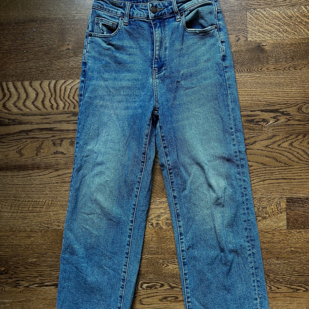 Oliver Logan wide leg high rise Blue Denim Jeans